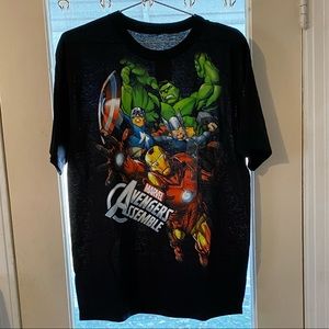 Men’s Black Marvel Tshirt NWT
